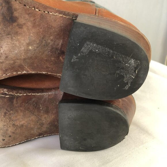 Lucchese 1883 Boots Womens Size 6.5 Brown Green Leather Western Cowboy Cowgirl - Picture 11 of 16